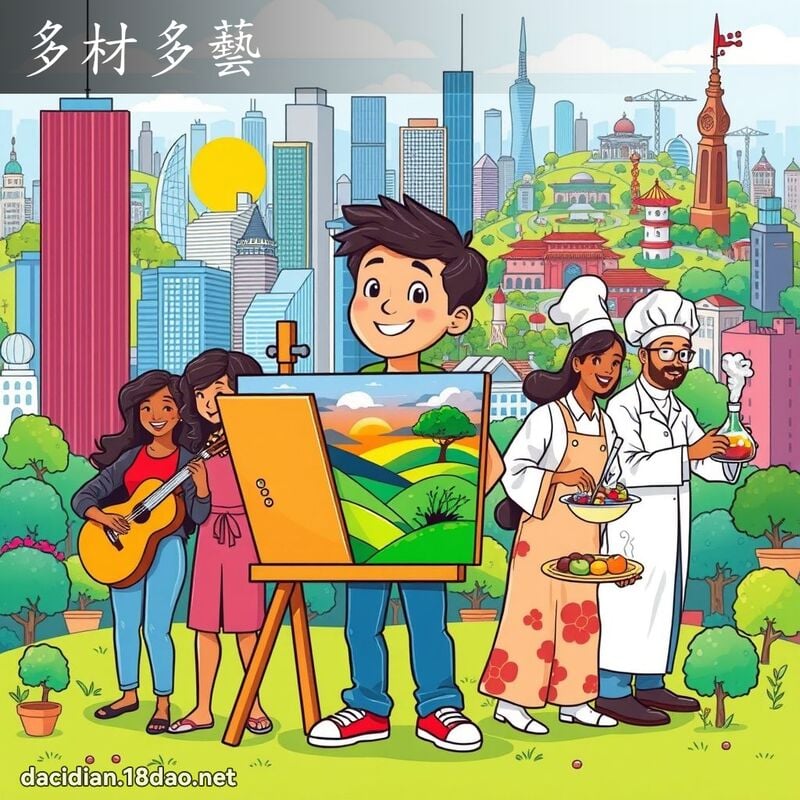 多材多藝 - 國語大辭典配圖