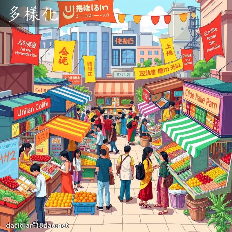 多樣化 - 國語大辭典配圖