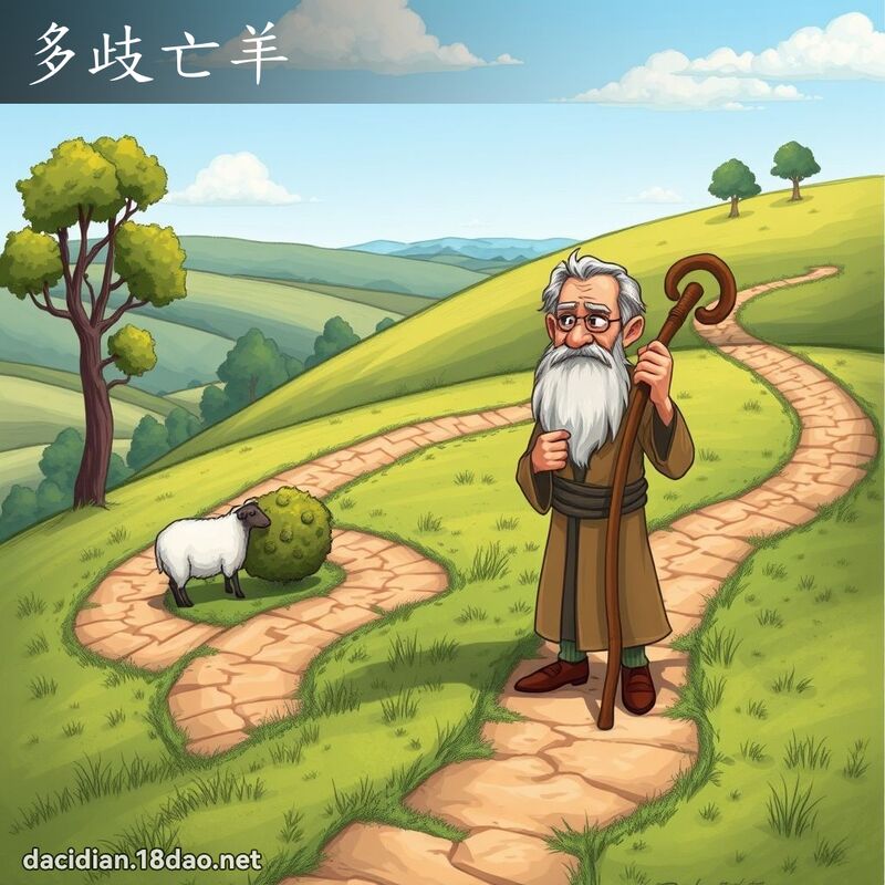多歧亡羊 - 國語大辭典配圖