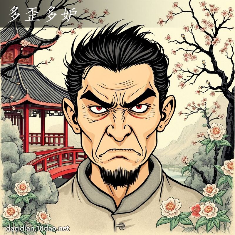 多歪多妒 - 国语大辞典配图