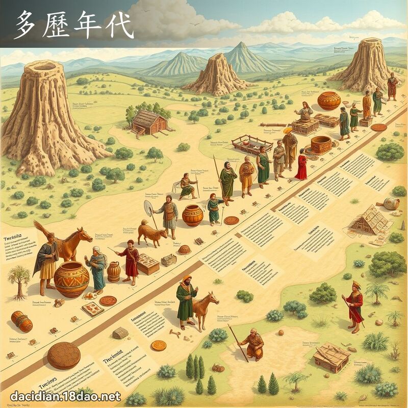 多歷年代 - 國語大辭典配圖