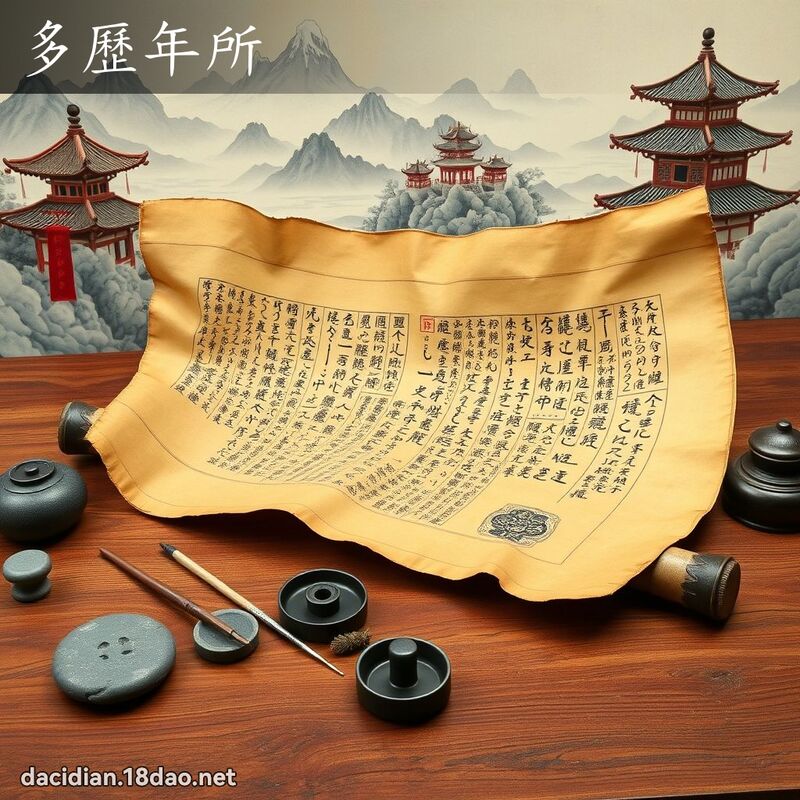 多歷年所 - 國語大辭典配圖