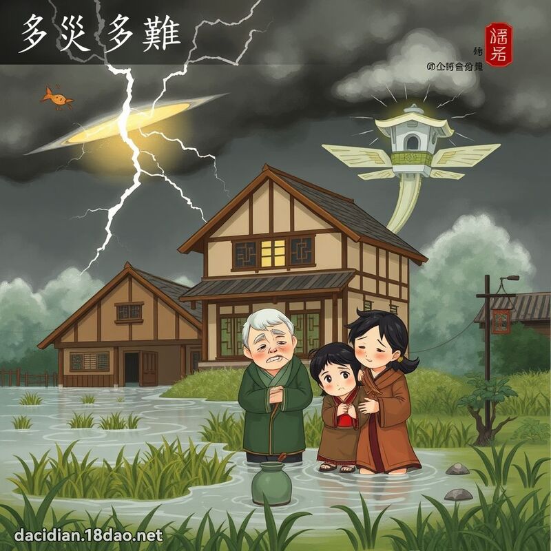 多災多難 - 國語大辭典配圖