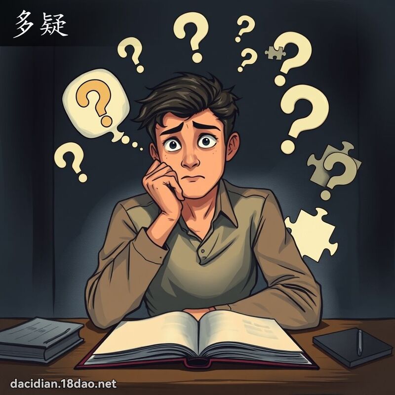 多疑 - 国语大辞典配图