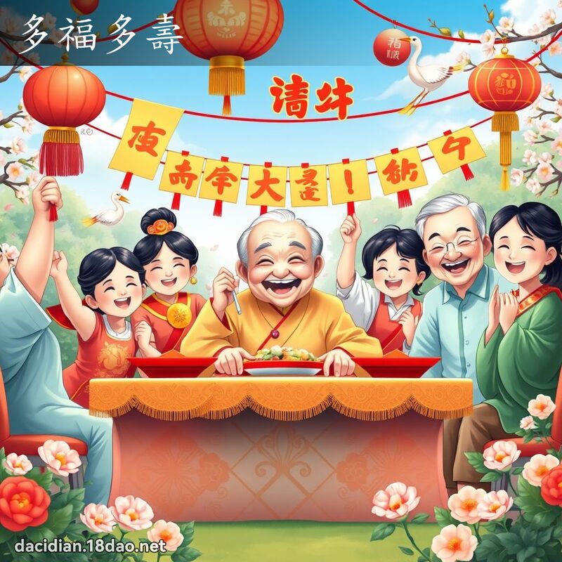 多福多壽 - 國語大辭典配圖
