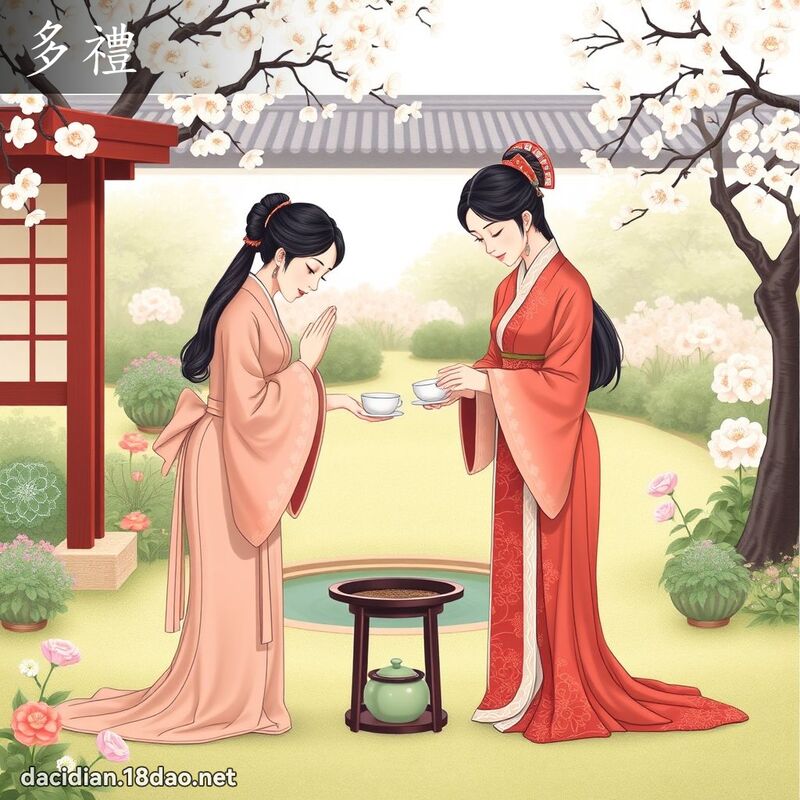 多禮 - 國語大辭典配圖
