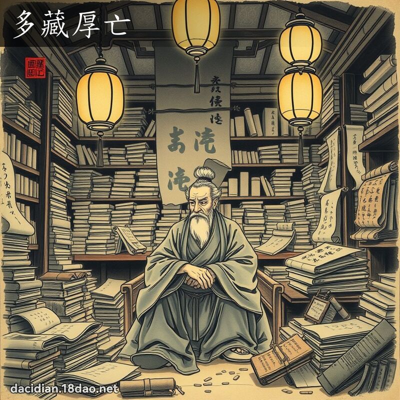 多藏厚亡 - 国语大辞典配图