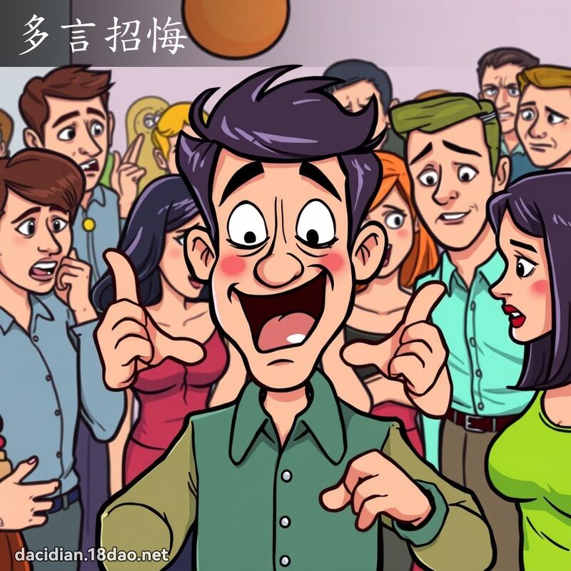 多言招悔 - 國語大辭典配圖
