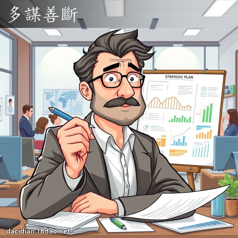 多謀善斷 - 國語大辭典配圖