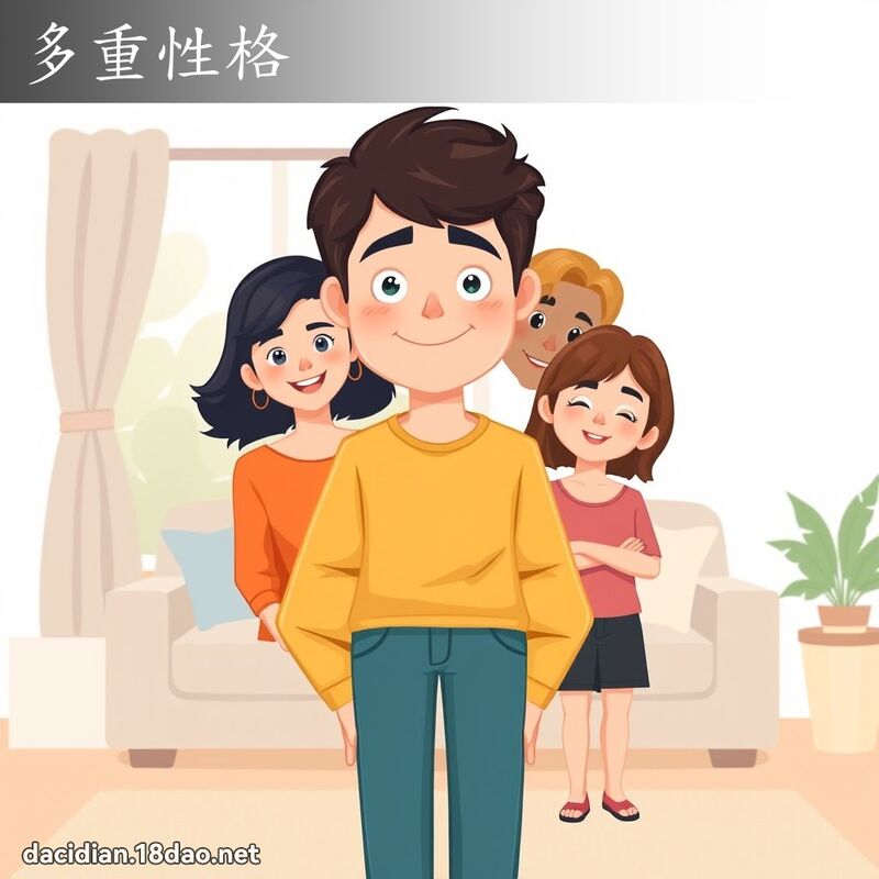 多重性格 - 國語大辭典配圖