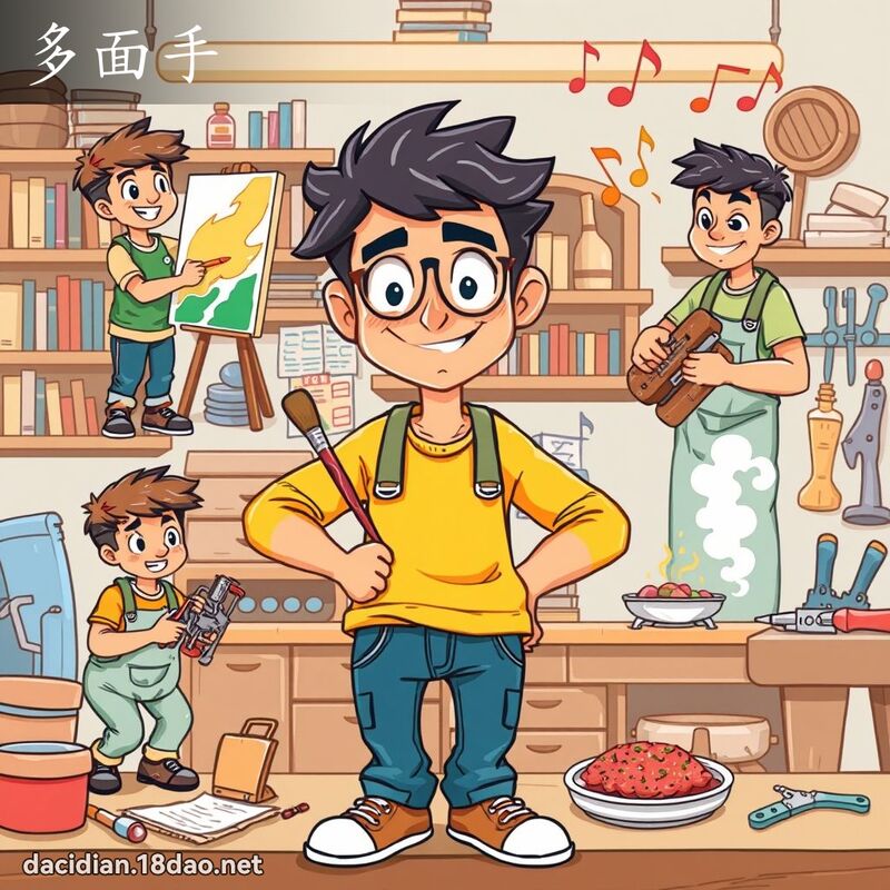 多面手 - 国语大辞典配图