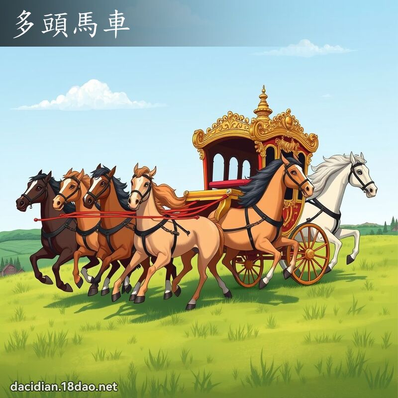 多頭馬車 - 國語大辭典配圖