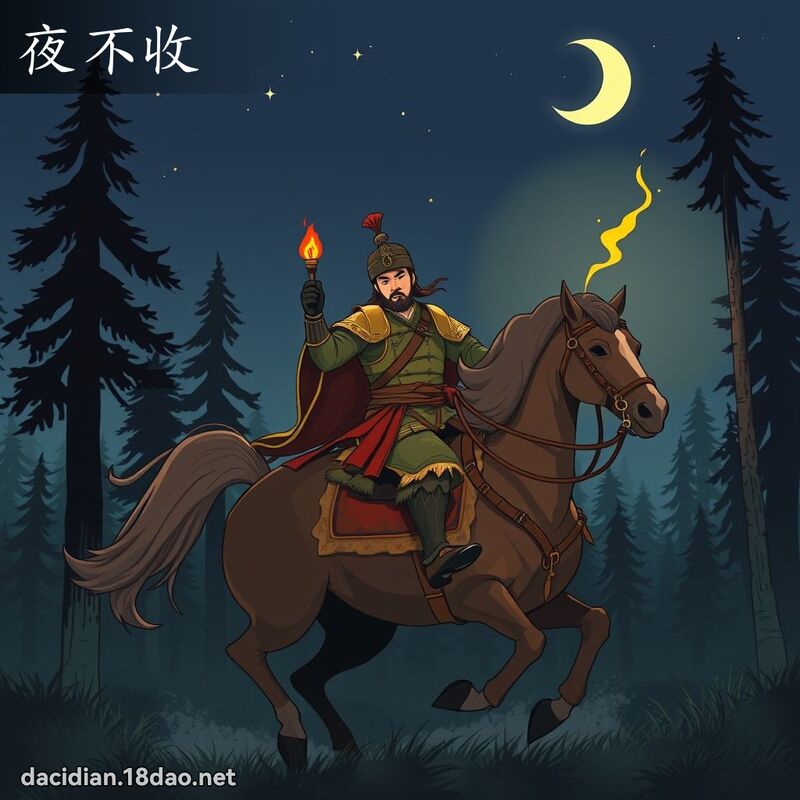 夜不收 - 國語大辭典配圖