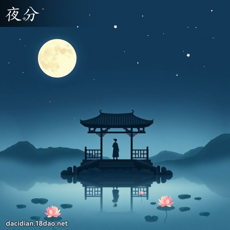 夜分 - 国语大辞典配图