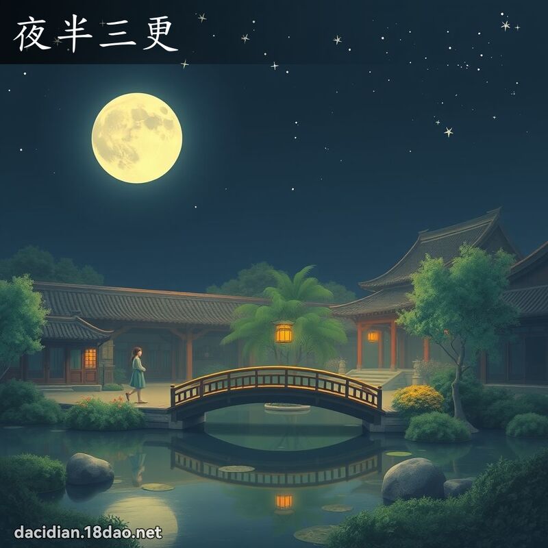 夜半三更 - 國語大辭典配圖