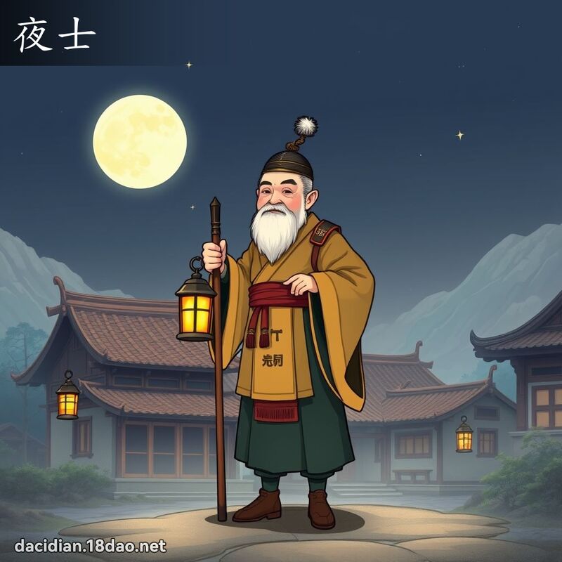 夜士 - 國語大辭典配圖