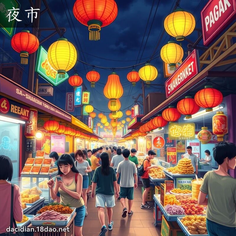 夜市 - 国语大辞典配图