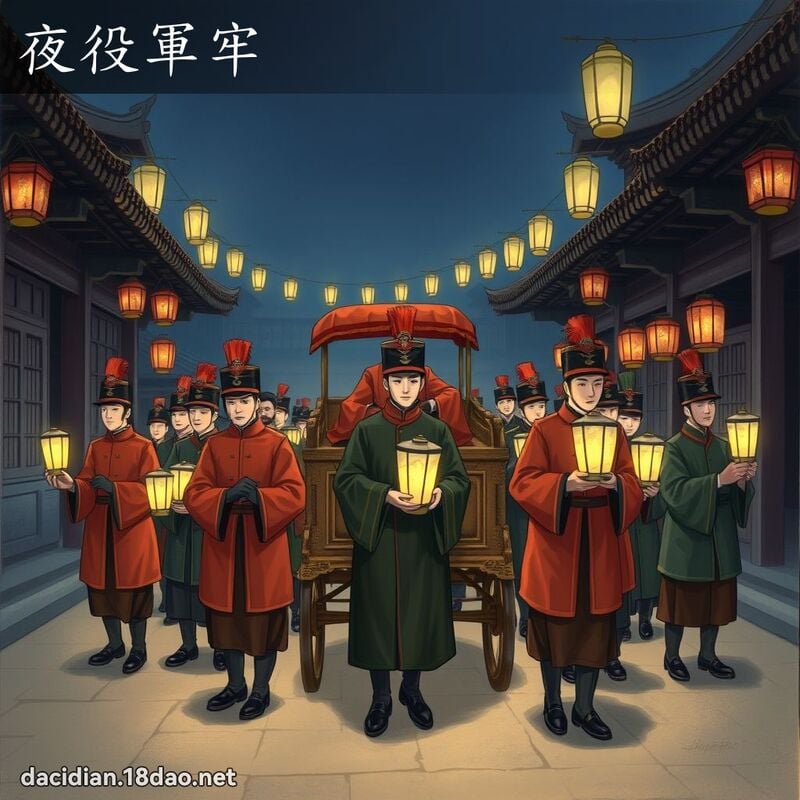 夜役軍牢 - 國語大辭典配圖