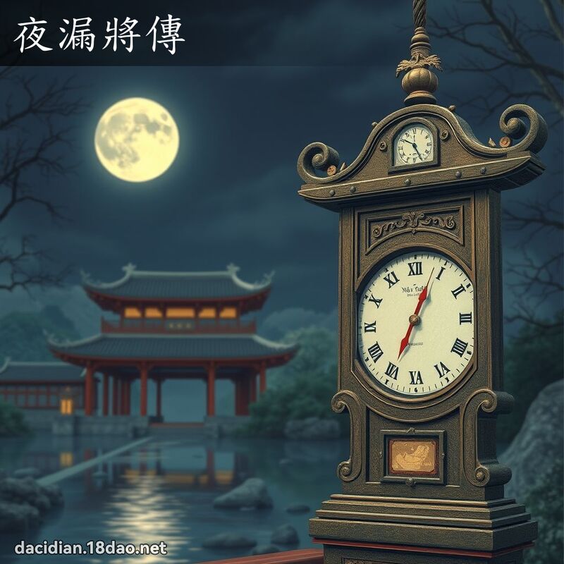 夜漏將傳 - 國語大辭典配圖