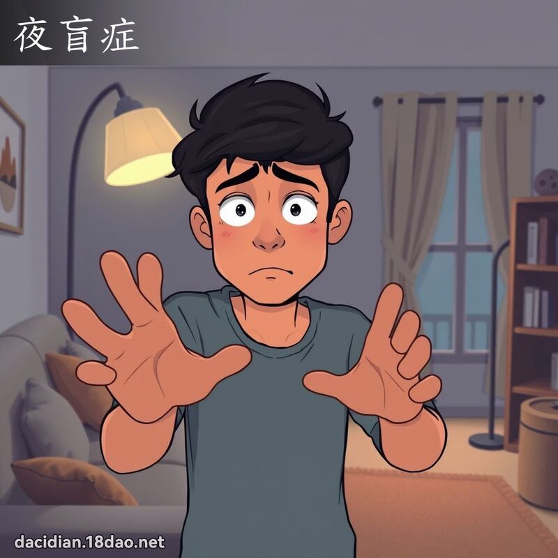 夜盲症 - 國語大辭典配圖