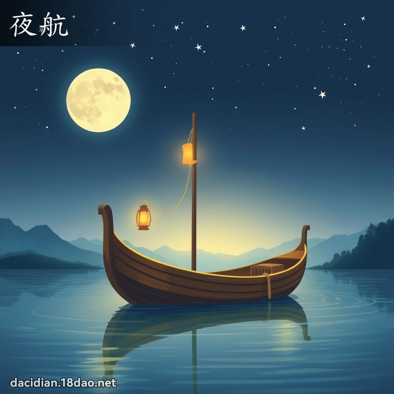 夜航 - 國語大辭典配圖