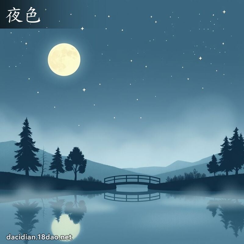夜色 - 国语大辞典配图
