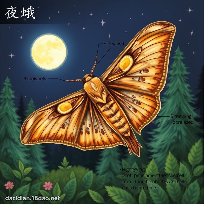 夜蛾 - 国语大辞典配图