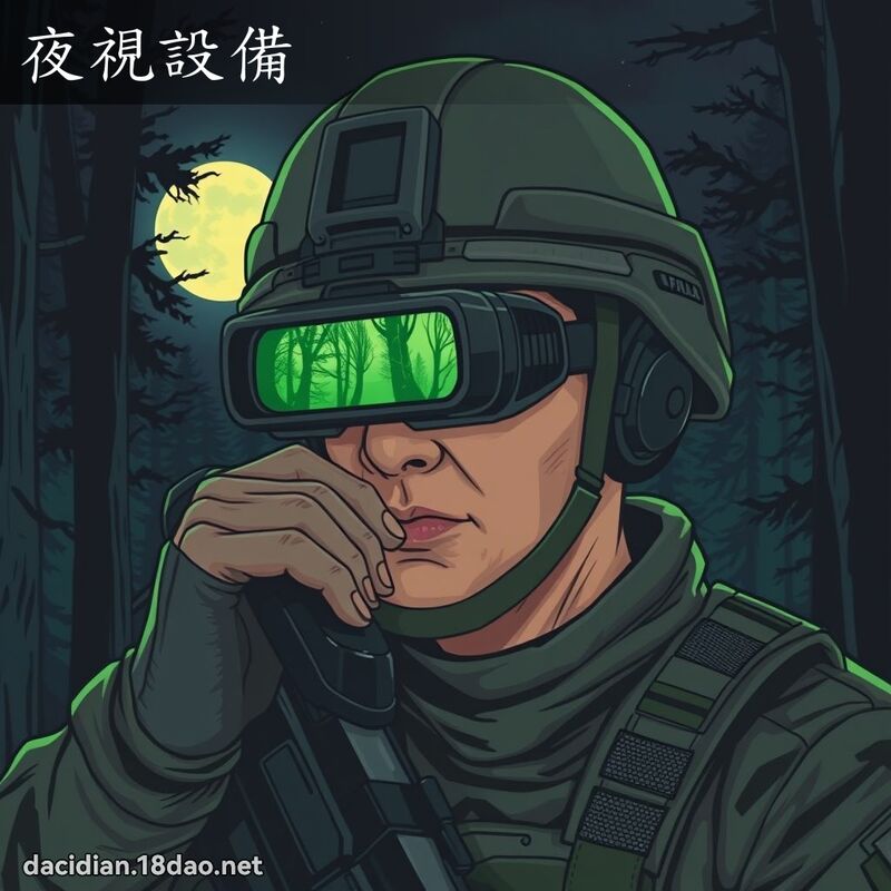 夜視設備 - 國語大辭典配圖