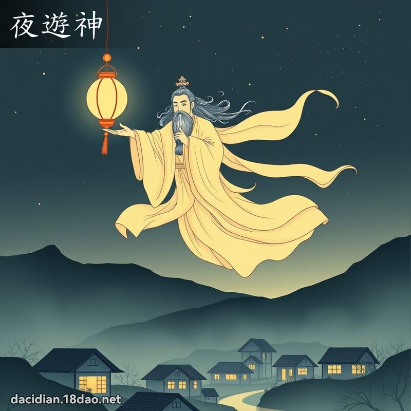 夜遊神 - 國語大辭典配圖