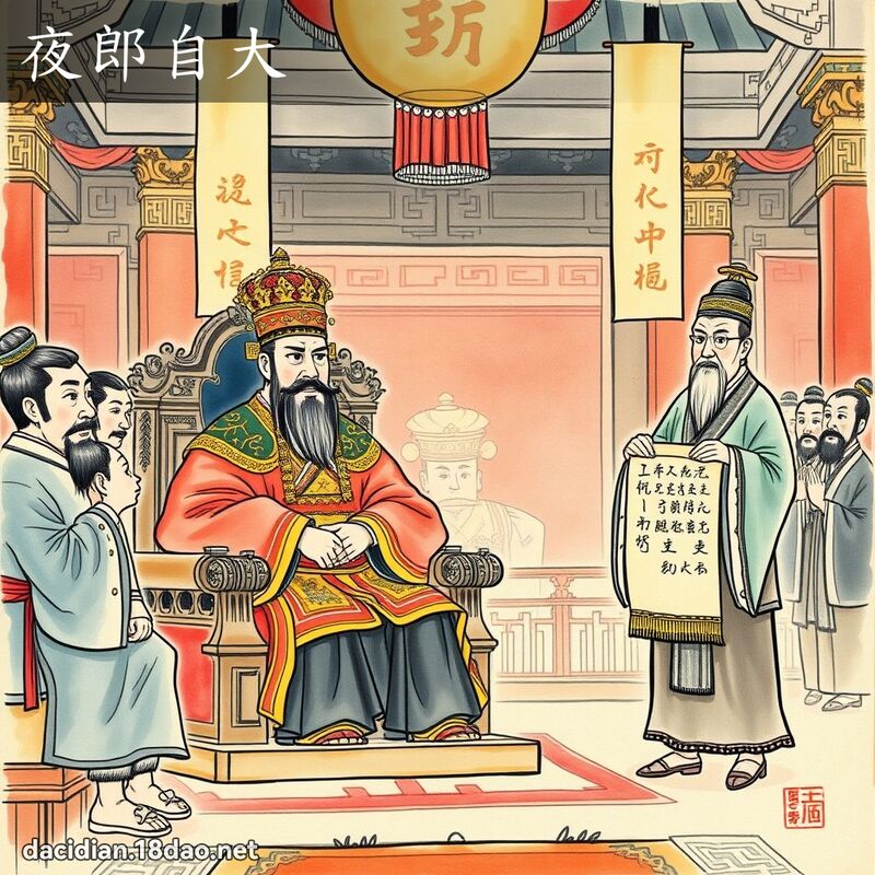 夜郎自大 - 國語大辭典配圖