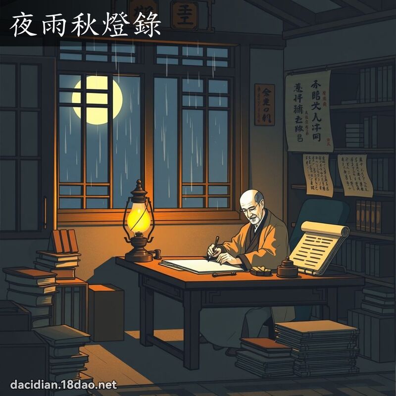 夜雨秋燈錄 - 國語大辭典配圖