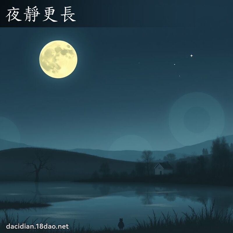 夜靜更長 - 國語大辭典配圖