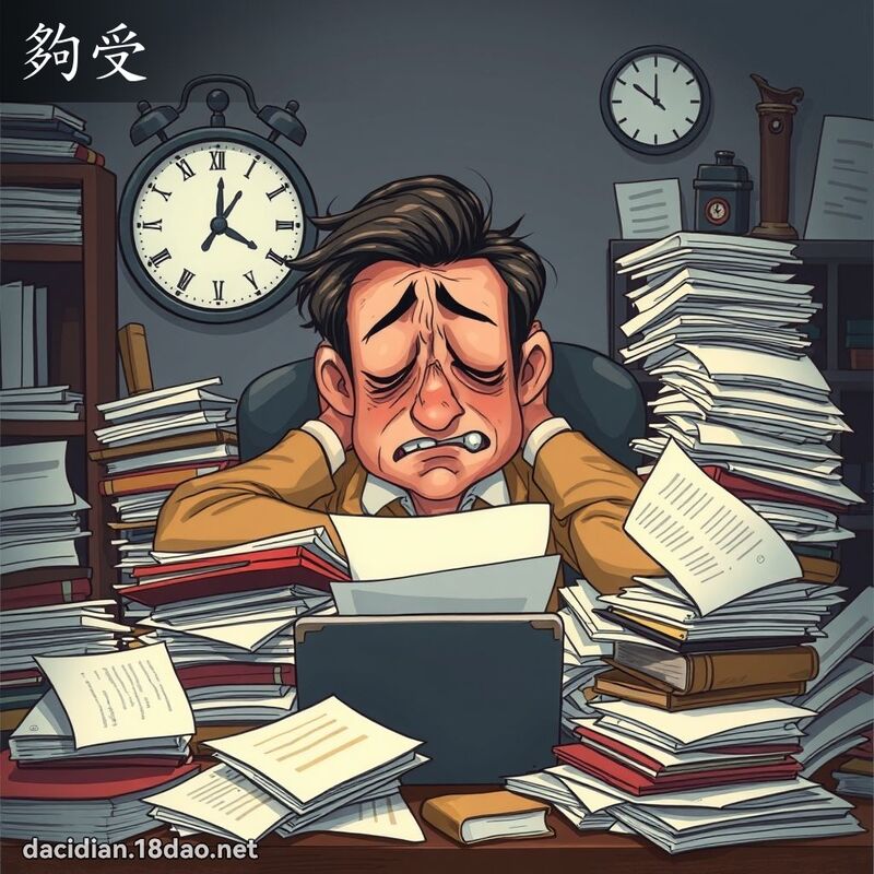 够受 - 国语大辞典配图