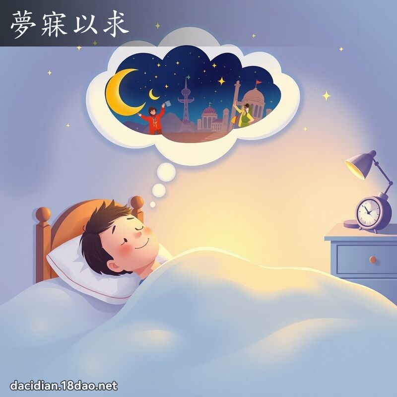 夢寐以求 - 國語大辭典配圖