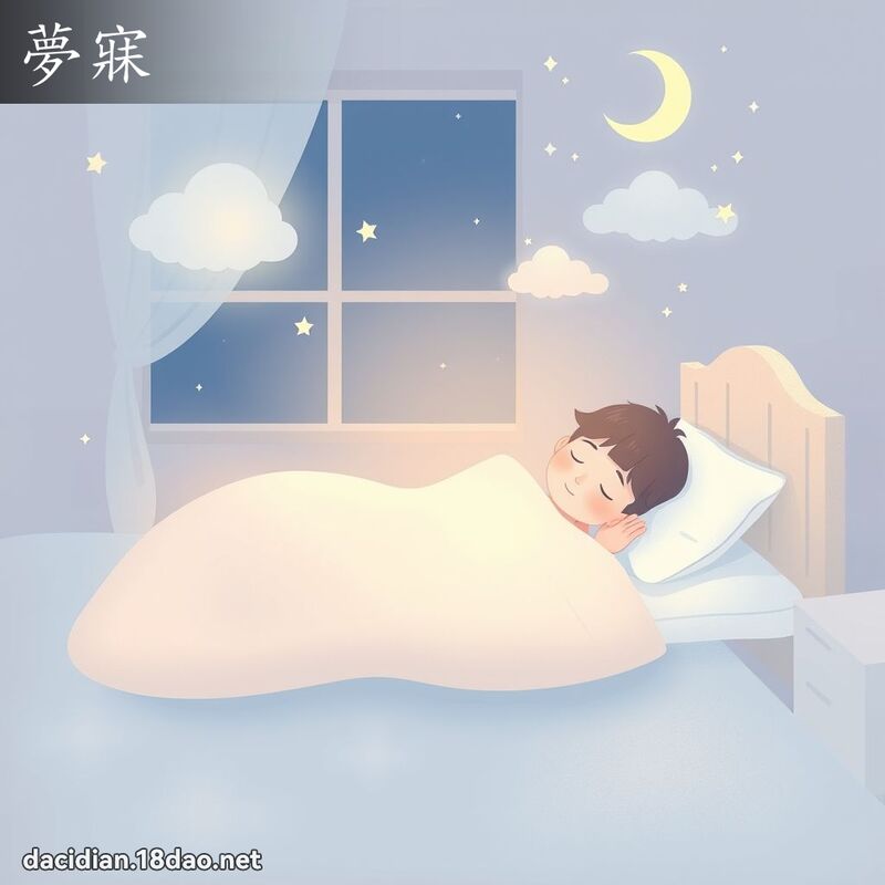 夢寐 - 國語大辭典配圖