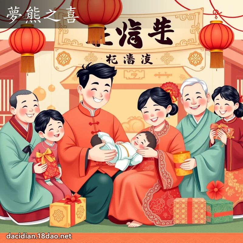 夢熊之喜 - 國語大辭典配圖