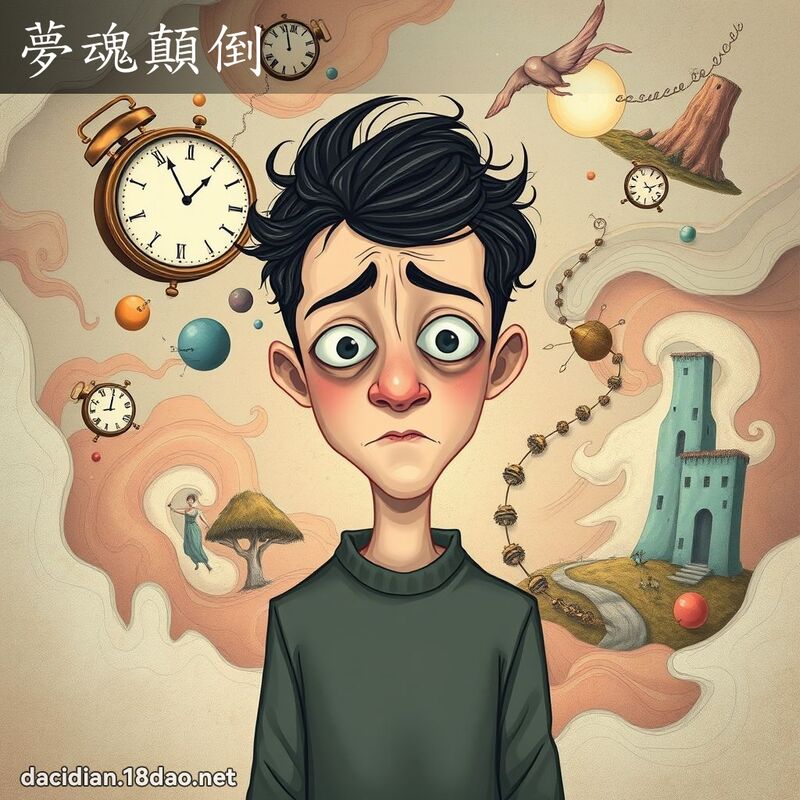 夢魂顛倒 - 國語大辭典配圖