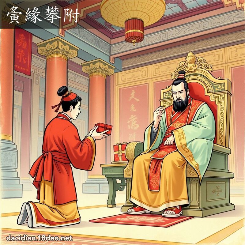 夤缘攀附 - 国语大辞典配图