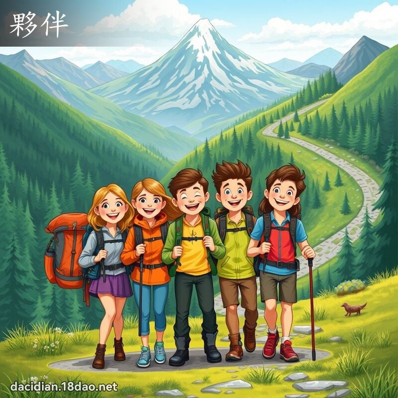 夥伴 - 國語大辭典配圖