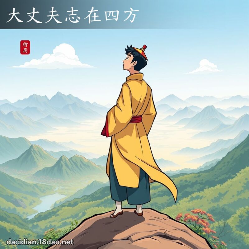 大丈夫志在四方 - 国语大辞典配图