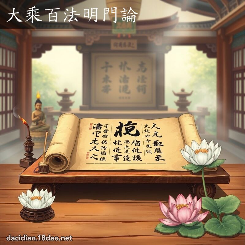 大乘百法明門論 - 國語大辭典配圖