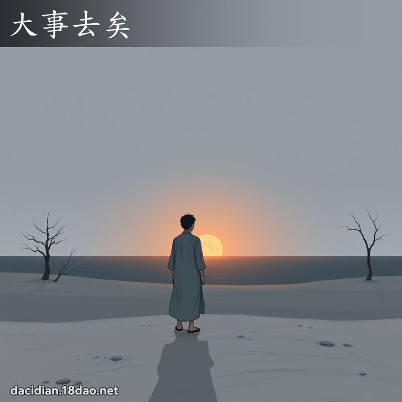 大事去矣 - 國語大辭典配圖