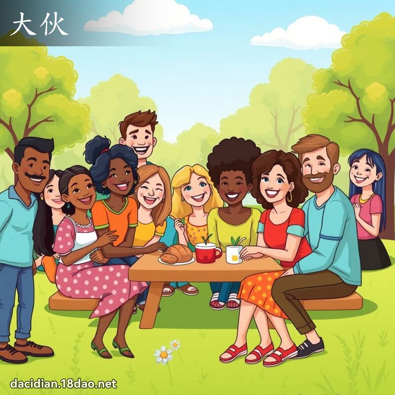 大伙 - 国语大辞典配图