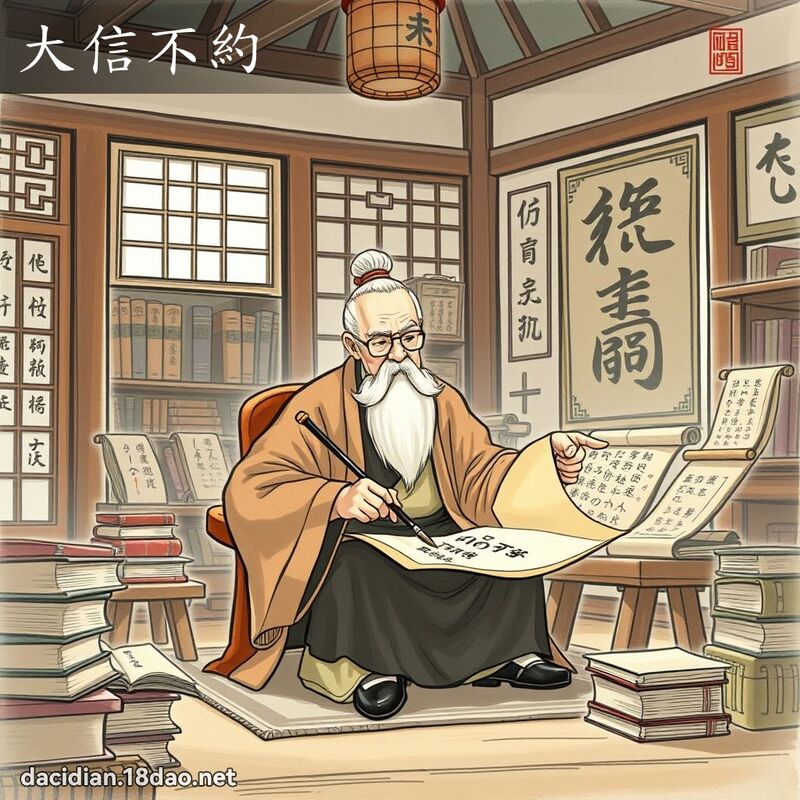 大信不約 - 國語大辭典配圖