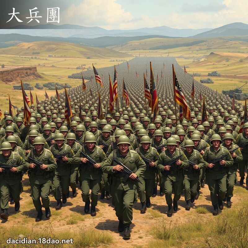大兵團 - 國語大辭典配圖