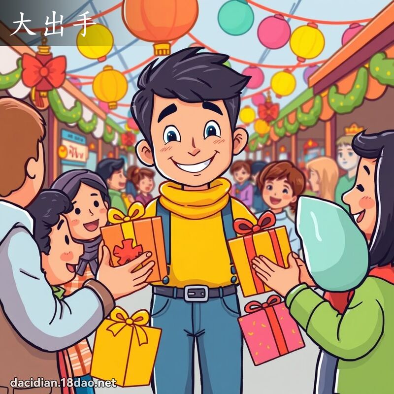 大出手 - 国语大辞典配图
