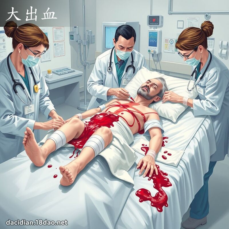 大出血 - 国语大辞典配图