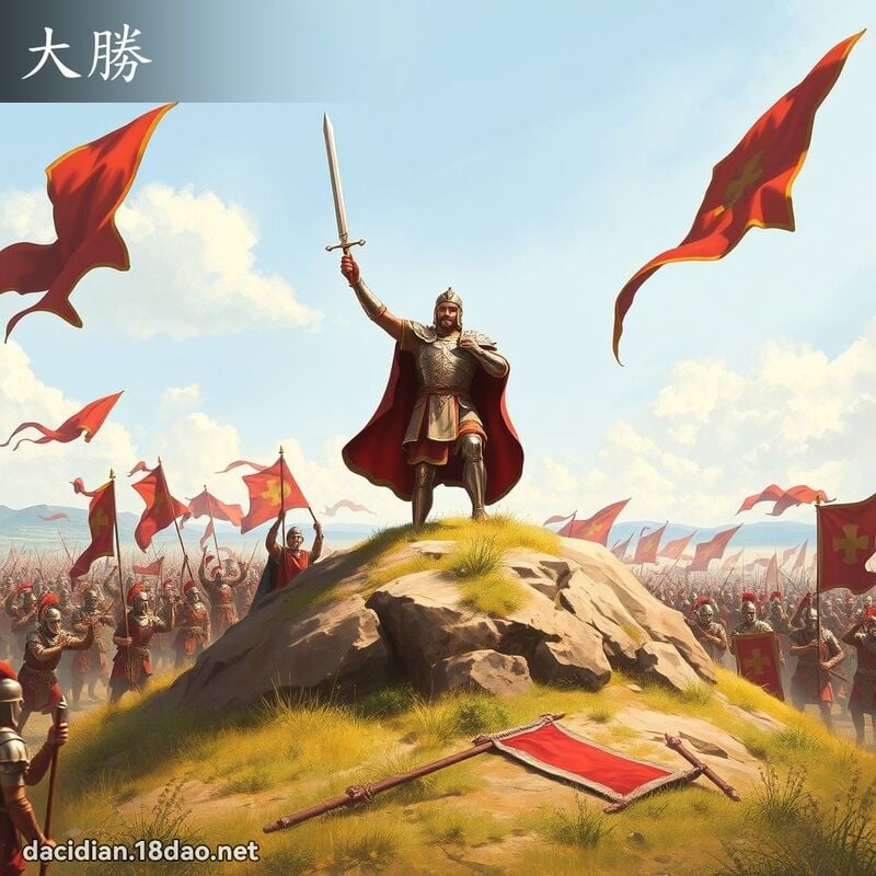 大勝 - 國語大辭典配圖