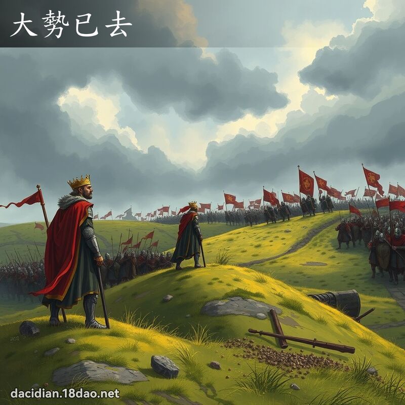 大勢已去 - 國語大辭典配圖