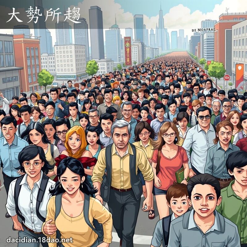 大勢所趨 - 國語大辭典配圖